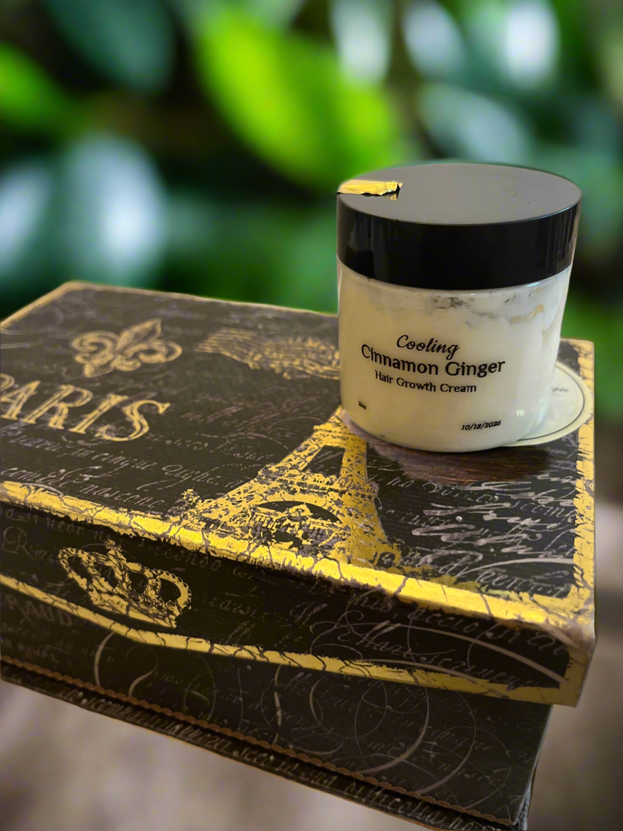 Cooling Cinnamon Ginger Hair Growth Cream 2oz.
