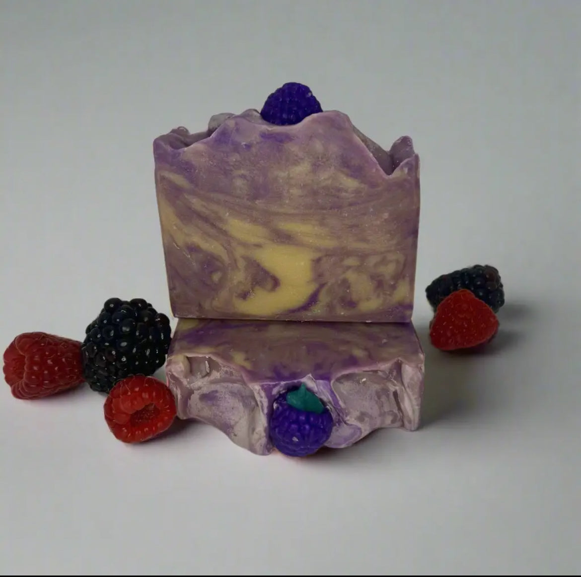 Black Raspberry Vanilla Swirl Soap