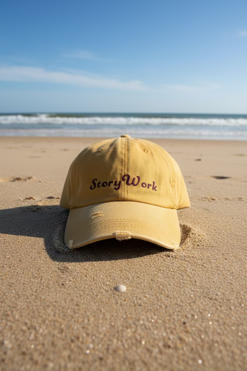 StoryWork Or Held by Jesus Mustard Hat