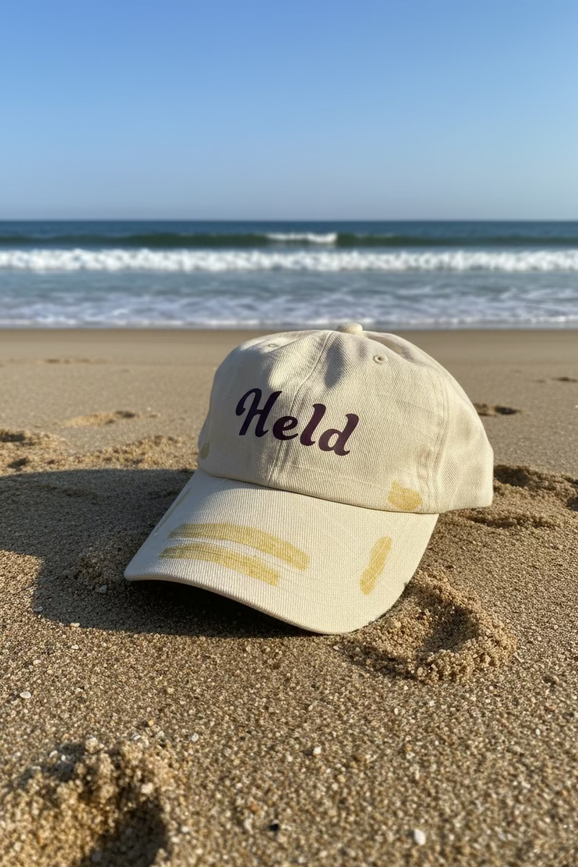 Held by Jesus or StoryWork Beige Hat